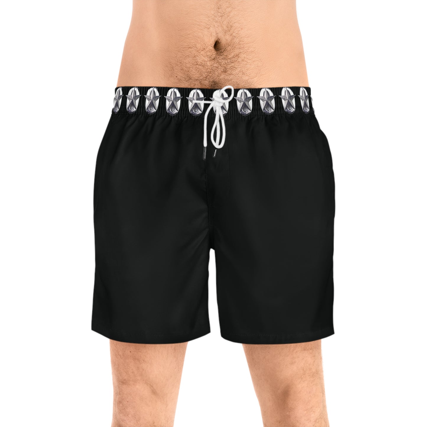 StarZero Logo Men's Mid-Length Swim Shorts (AOP)