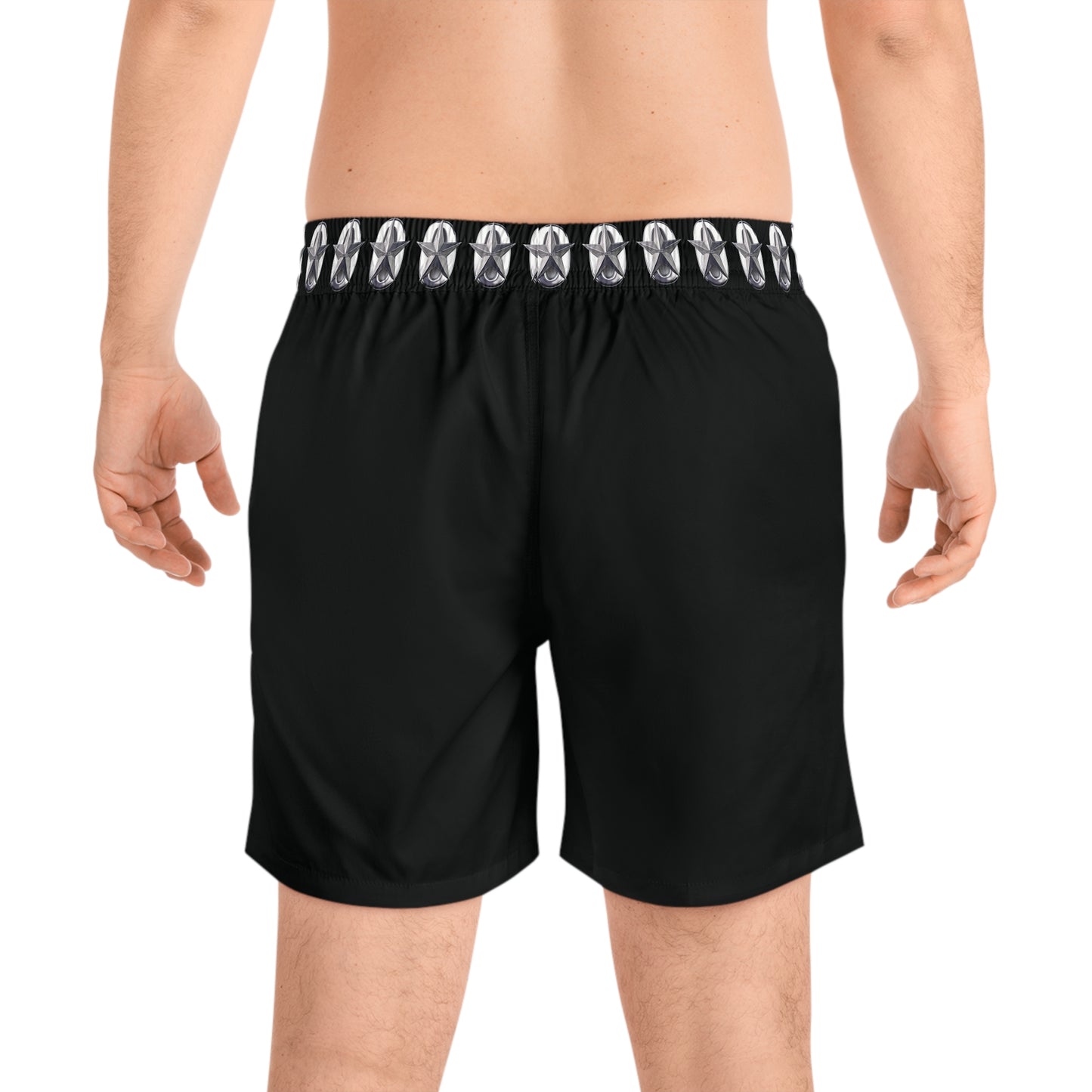 StarZero Logo Men's Mid-Length Swim Shorts (AOP)