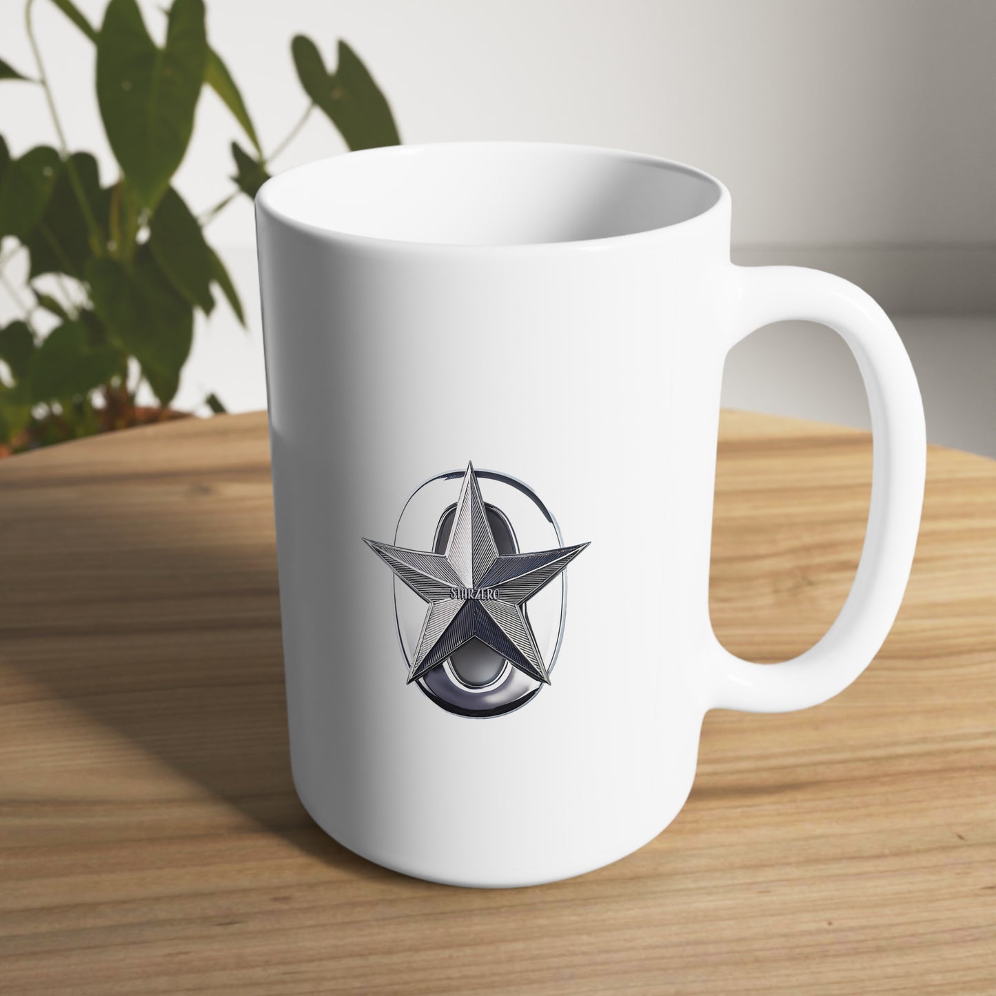 StarZero White Ceramic Mug, 11oz and 15oz