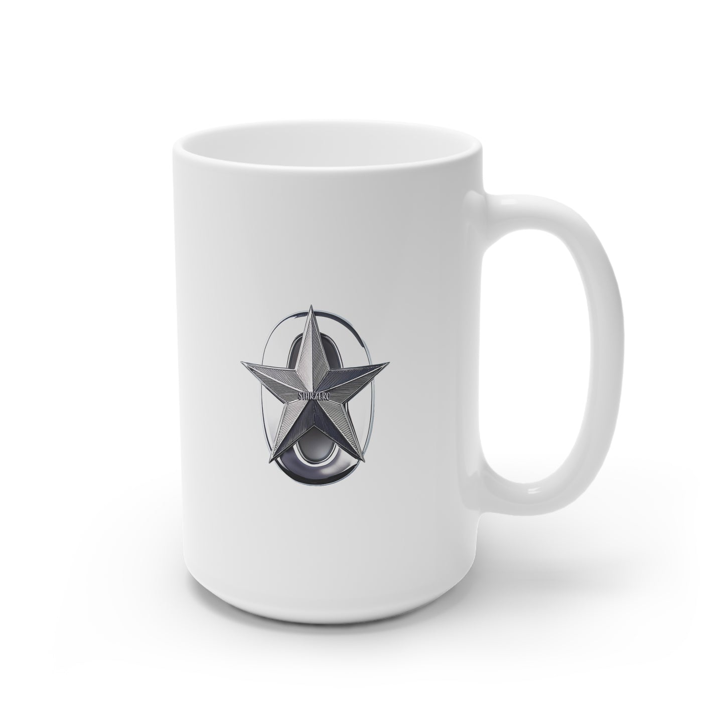 StarZero White Ceramic Mug, 11oz and 15oz