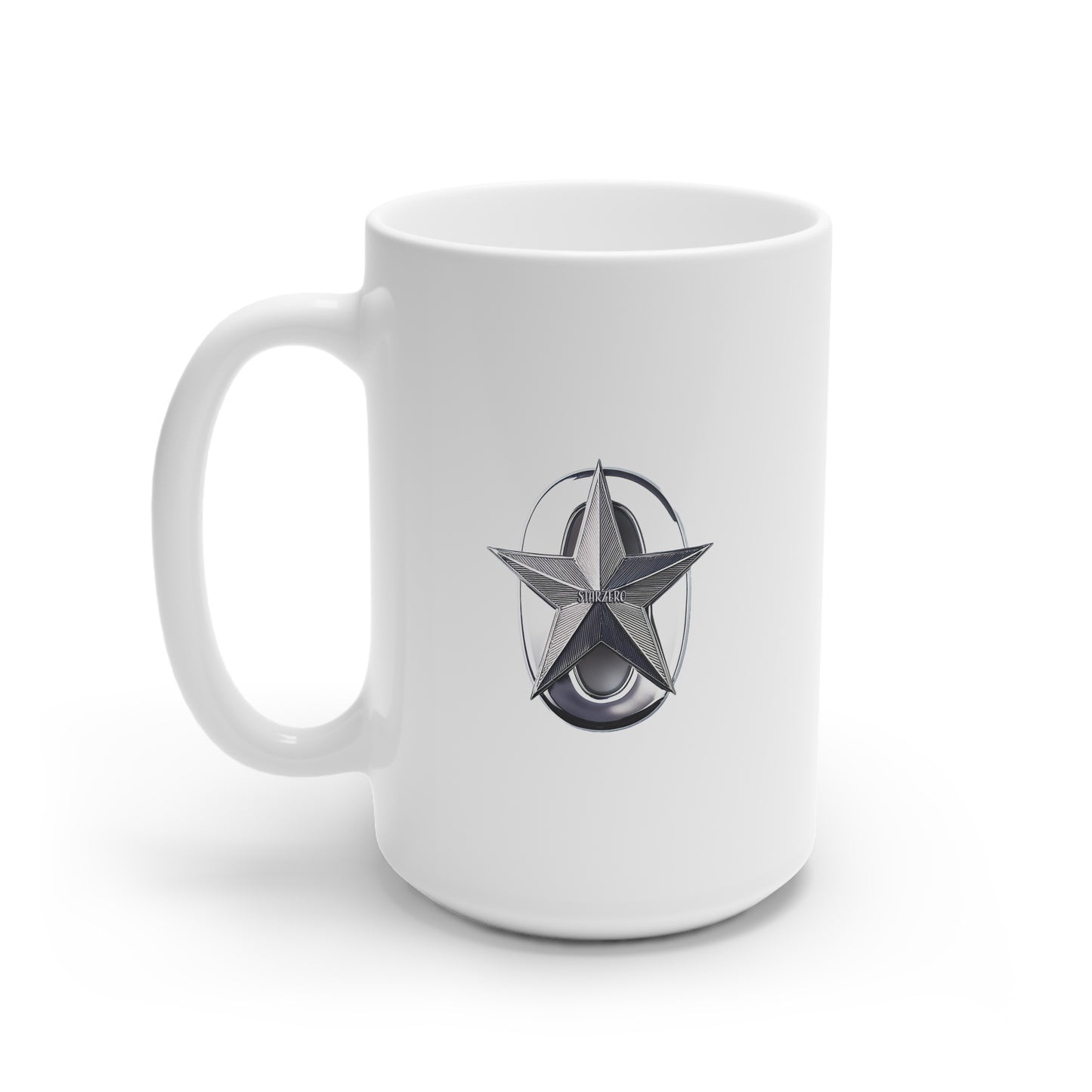 StarZero White Ceramic Mug, 11oz and 15oz