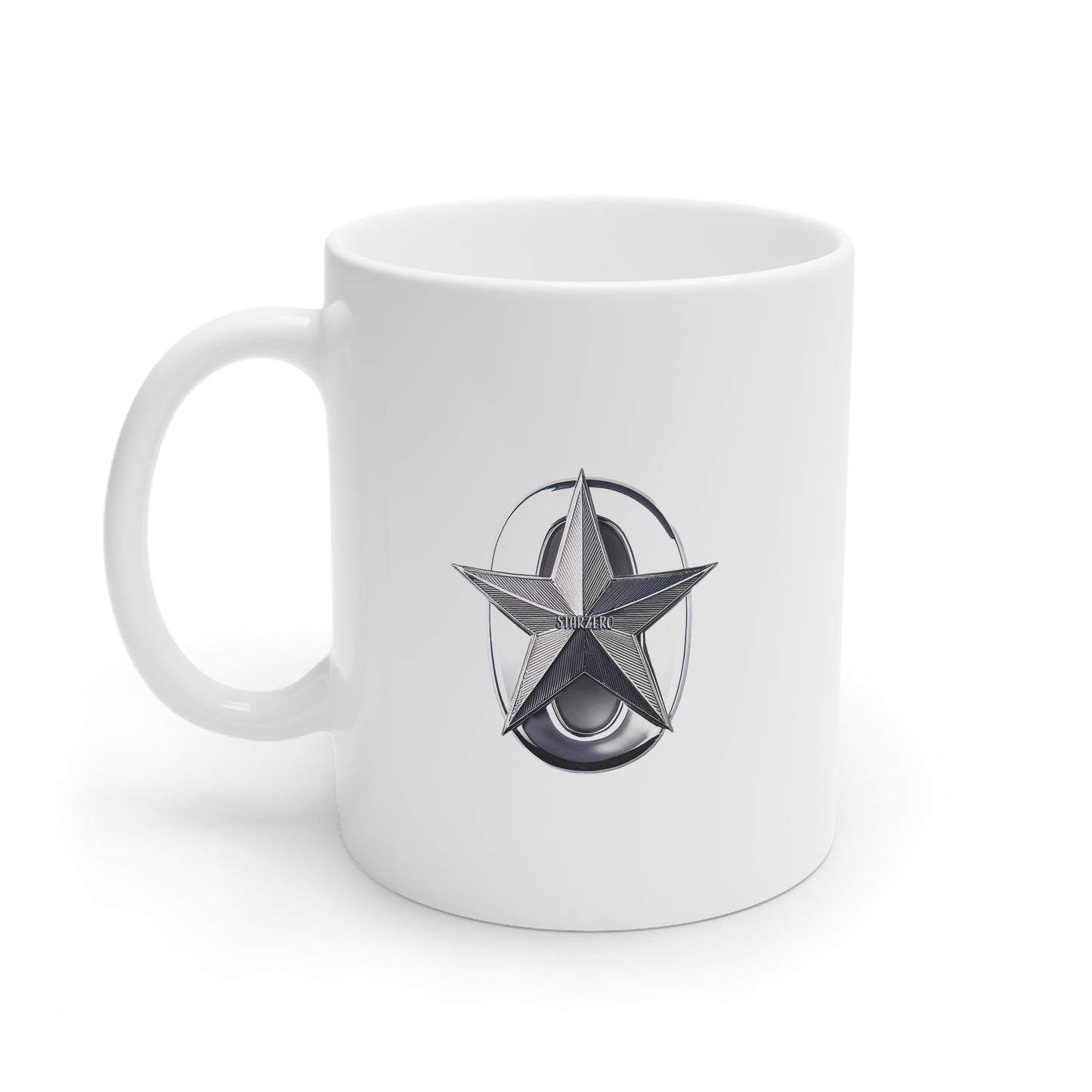 StarZero White Ceramic Mug, 11oz and 15oz