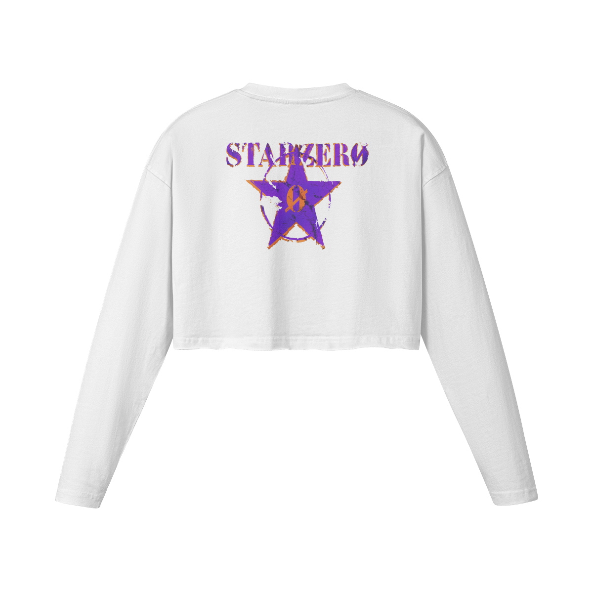 260GSM Women's Raw Hem Long Sleeve Crop Top