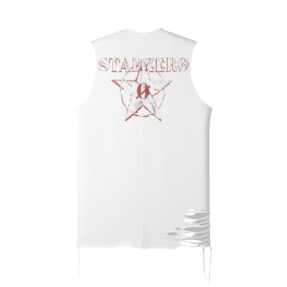 180GSM Unisex Ripped Longline Tank Top