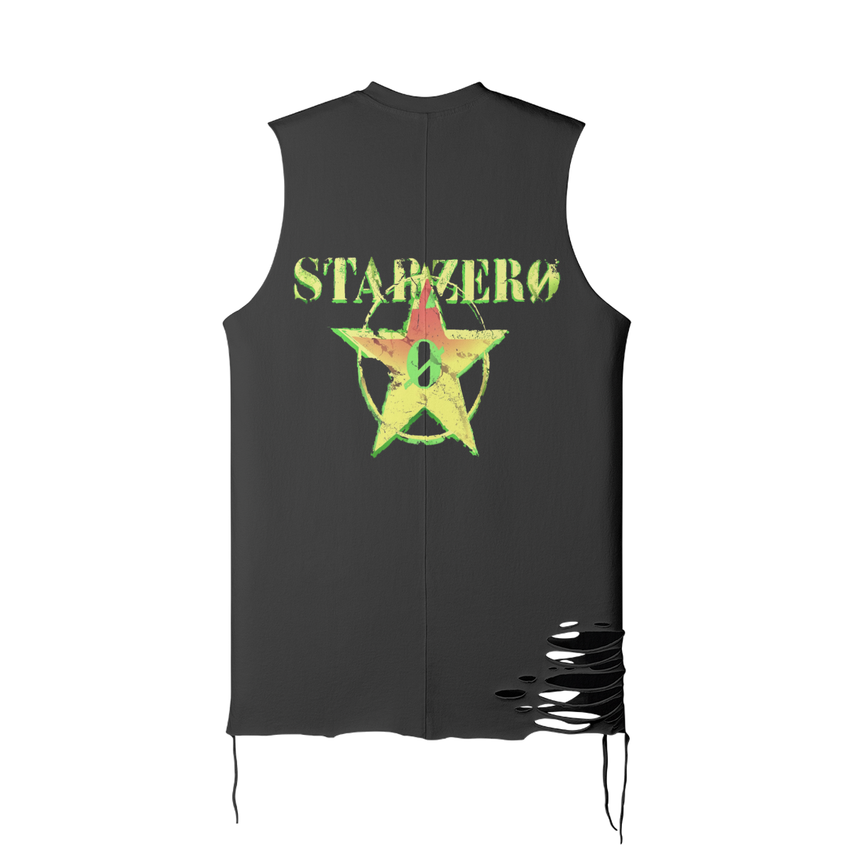 180GSM Unisex Ripped Longline Tank Top